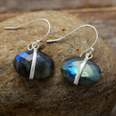 Aros de Labradorita Ovalada