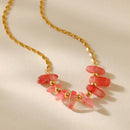 Collar Cuarzo Fresa Amor Gratitud