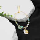 Pulsera Moderna Perlas y Cristales