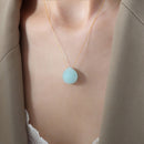 Colgante Lágrima - Aguamarina