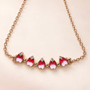 Collar Flor de Cerezo Rosa Magnético
