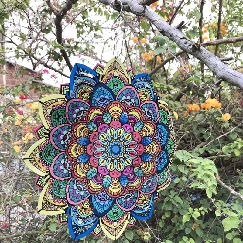 Anillo de Viento Mandala Multicolor - Rincón Zen