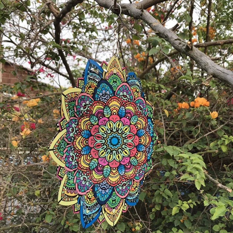 Anillo de Viento Mandala Multicolor - Rincón Zen