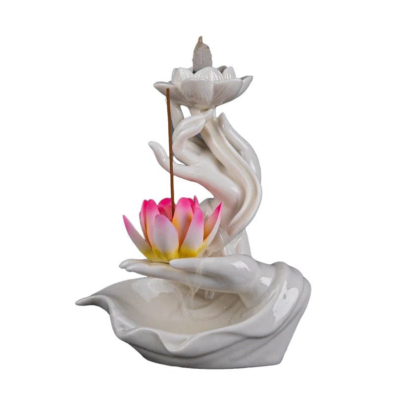 Cascada de Incienso Flor de loto sagrado + 10 Inciensos Especiales - Rincón Zen