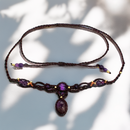 Colgante trenzado amatista