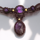 Colgante trenzado amatista