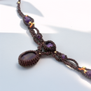 Colgante trenzado amatista