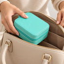 Joyero organizador mini turquesa