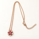 Collar Flor de Cerezo Rosa Magnético