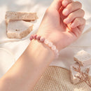 Pulsera Cuarzo Rosa Tonalidades