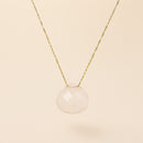 Colgante Lágrima - Cuarzo Rosado