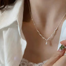 Collar Cadena Gota Plata