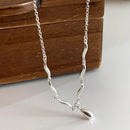 Collar Cadena Gota Plata