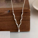 Collar Cadena Gota Plata