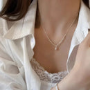 Collar Cadena Gota Plata