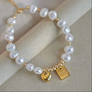 Pulsera Dorada Charm de la Suerte