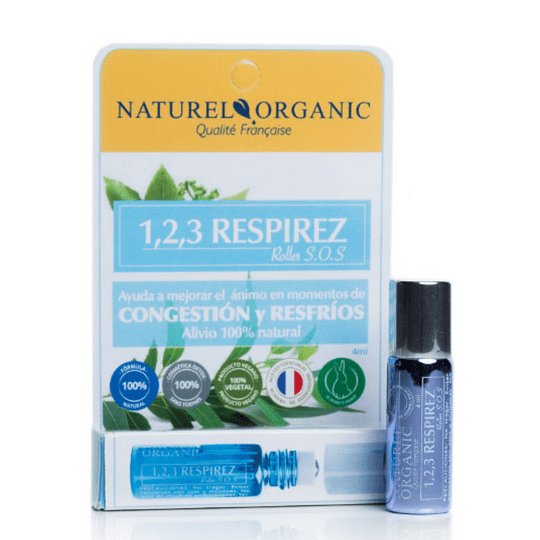 Naturel Organic - Roll On 1,2,3 Respirez - Congestión y resfrios - Rincón Zen