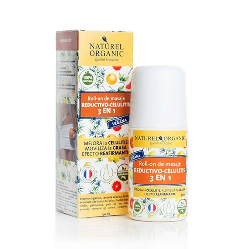 Naturel Organic - Roll On Masaje - Reductivo Celulitis 3 en 1 - Rincón Zen