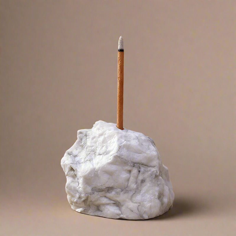 Portaincienso minimalista Turquesa Blanca