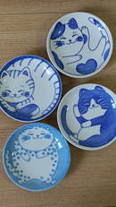 Platos cerámica de Gatos - Set 4