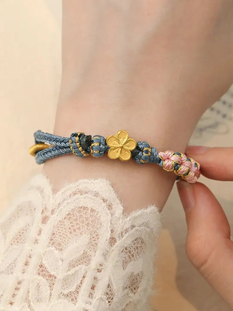 Pulsera de la suerte - Sakura Azul - Rincón Zen