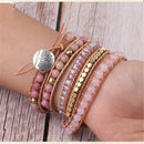 Pulsera Sanadora de Cuarzo Rosado - Rincón Zen