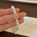 Pulsera Perlas y Ópalo Rosa