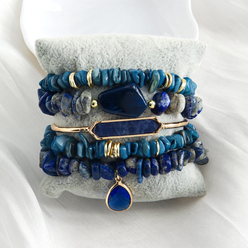 Pulsera Piedras Azules