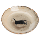 Plato Cerámica Gres de Gato Negro