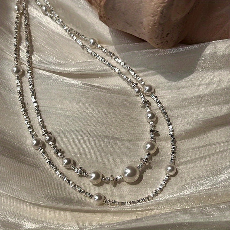 Collar Plata & Perlas