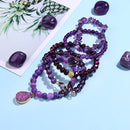 Pulseras energéticas de Amatista y Cristales