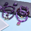 Pulseras energéticas de Amatista y Cristales