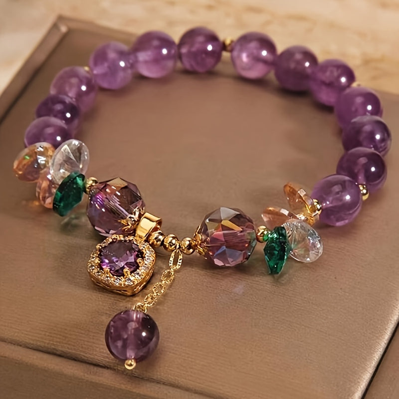 Pulsera con Dijes de Cristal