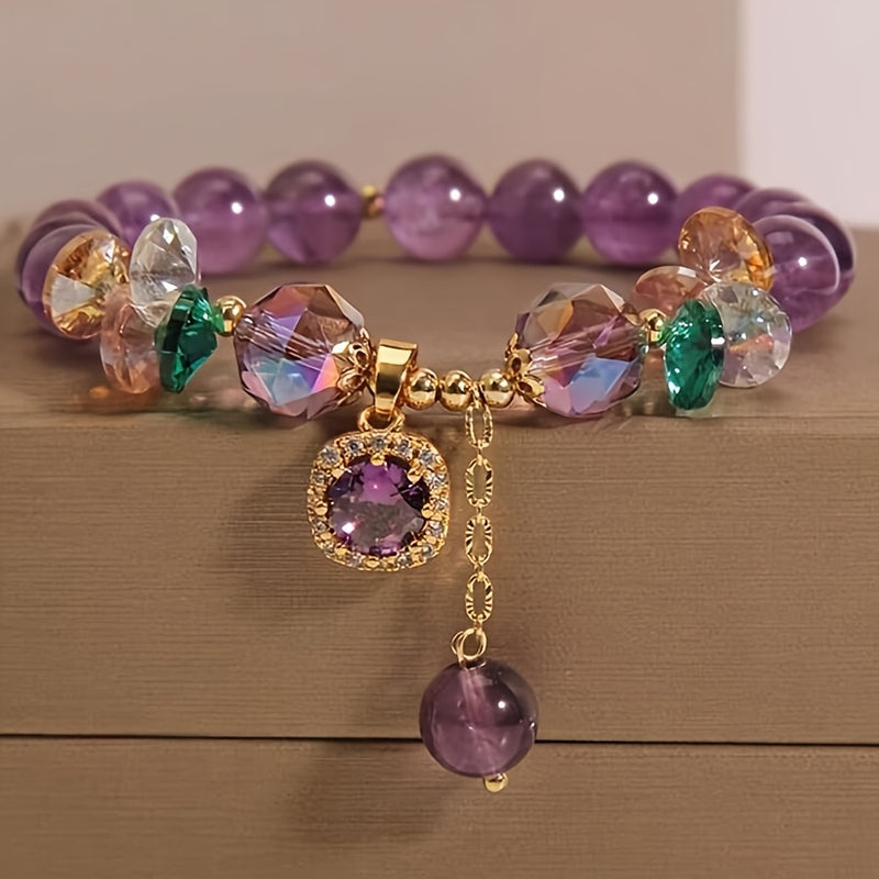 Pulsera con Dijes de Cristal