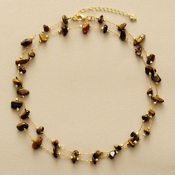 Collar Raíces de la Tierra - Ojo de Tigre