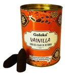 24 Conos de cascada Goloka - Vainilla - Rincón Zen