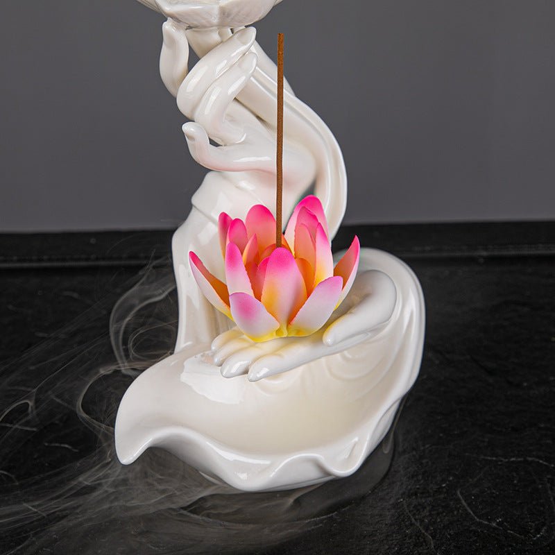Cascada de Incienso Flor de loto sagrado + 10 Inciensos Especiales - Rincón Zen