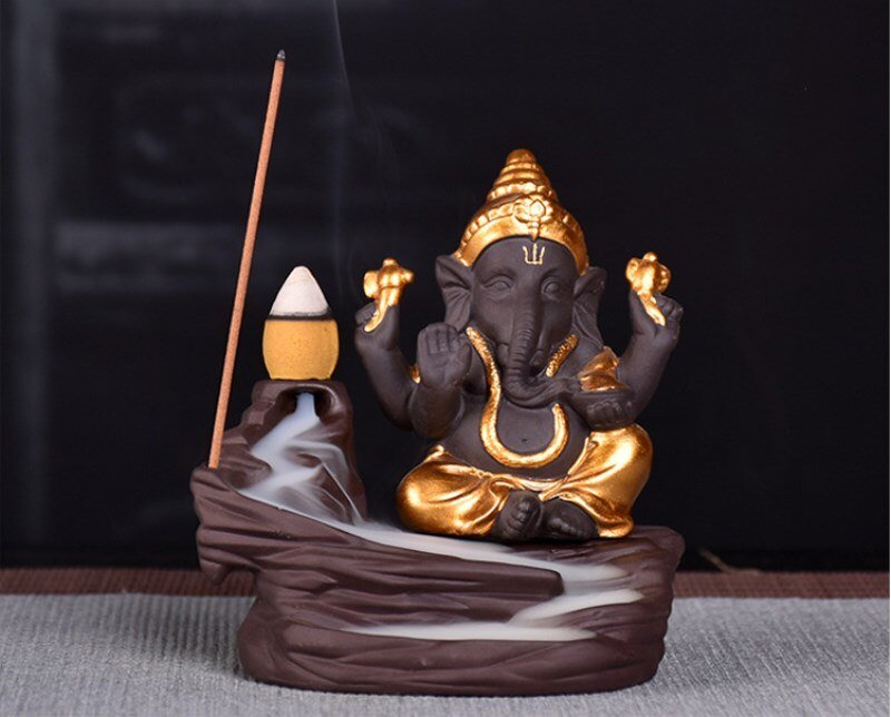 Ganesha en la Montaña + 10 Conos Especiales - Rincón Zen