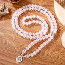 Mala de Cuarzo Rosado - Rincón Zen